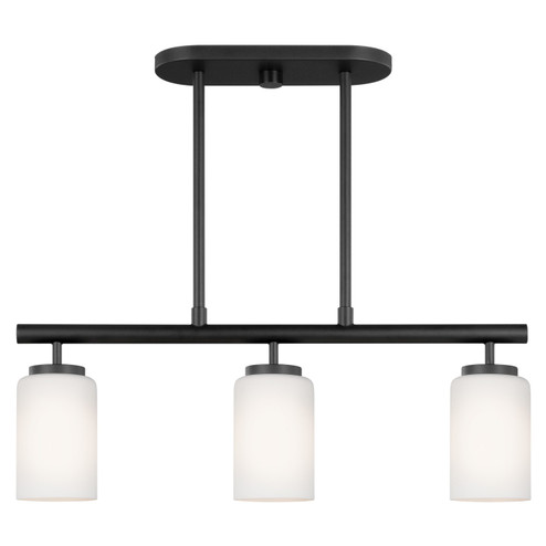 Oslo Three Light Island Pendant in Midnight Black (1|66160EN3-112)