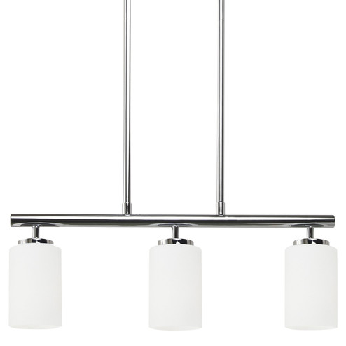 Oslo Three Light Island Pendant in Chrome (1|66160EN3-05)