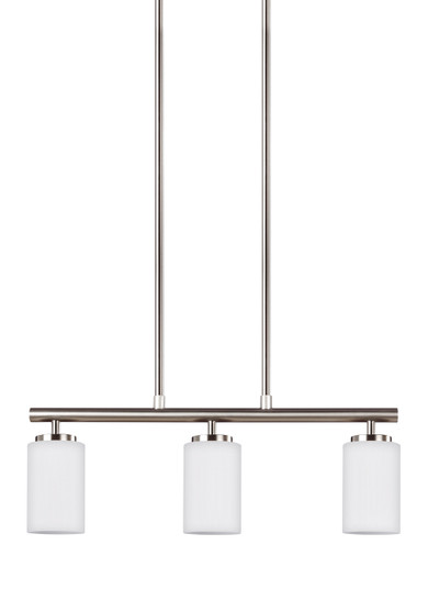 Oslo Three Light Island Pendant in Brushed Nickel (1|66160-962)