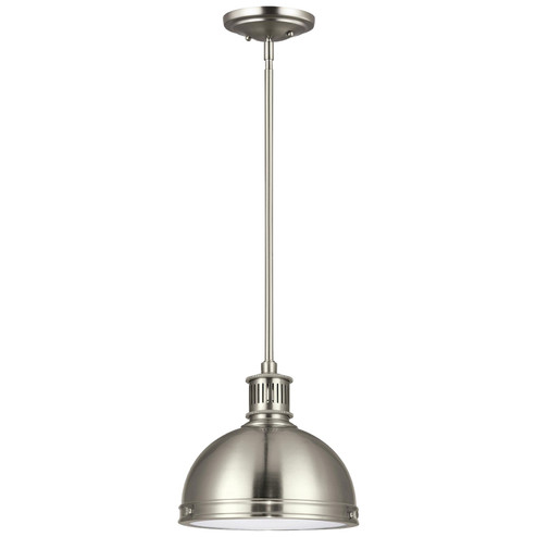 Pratt Street Metal One Light Pendant in Brushed Nickel (1|65085-962)
