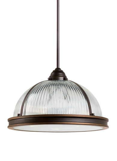 Pratt Street Prismatic Three Light Pendant in Autumn Bronze (1|65062EN3-715)