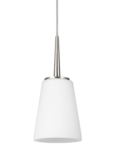 Driscoll One Light Mini-Pendant in Brushed Nickel (1|6140401EN3-962)