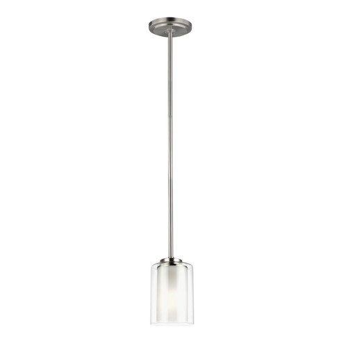 Elmwood Park One Light Mini-Pendant in Brushed Nickel (1|6137301EN3-962)