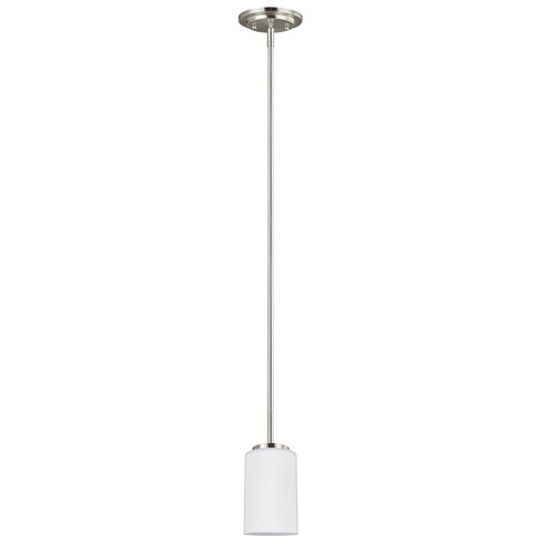 Oslo One Light Mini-Pendant in Brushed Nickel (1|61160EN3-962)
