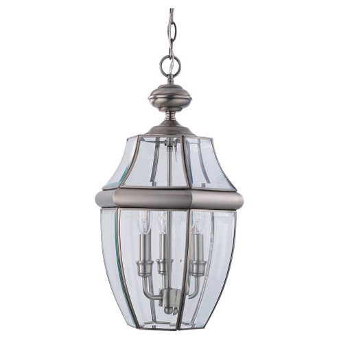 Lancaster Three Light Outdoor Pendant in Antique Brushed Nickel (1|6039-965)