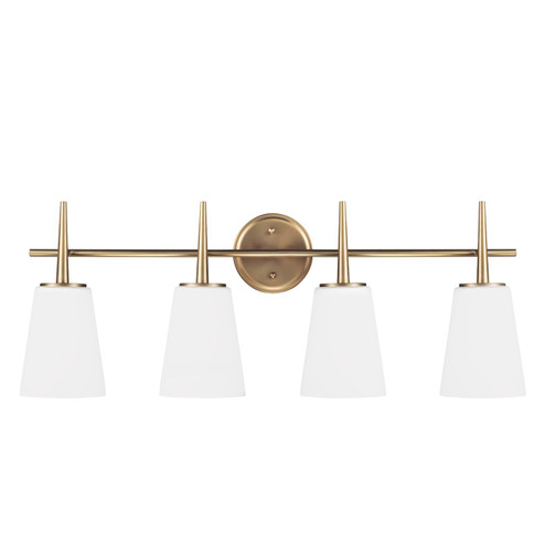 Driscoll Four Light Wall / Bath in Satin Brass (1|4440404EN3-848)