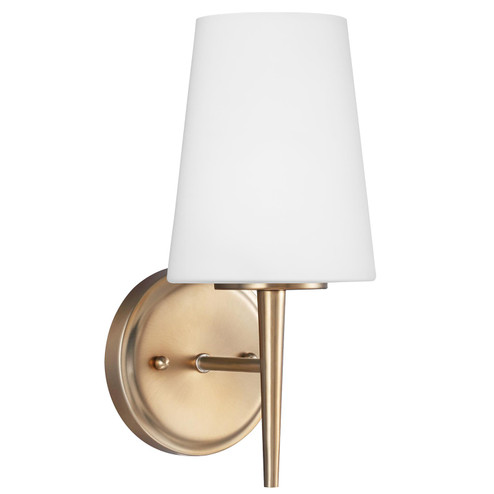 Driscoll One Light Wall / Bath Sconce in Satin Brass (1|4140401EN3-848)