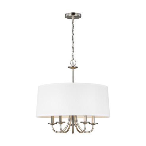 Seville Five Light Chandelier in Brushed Nickel (1|3320205EN-962)