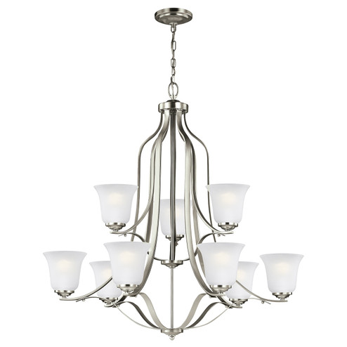 Emmons Nine Light Chandelier in Brushed Nickel (1|3139009-962)