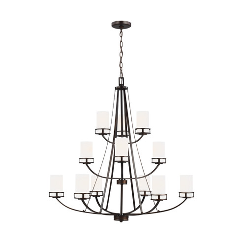 Robie 12 Light Chandelier in Bronze (1|3121612-710)