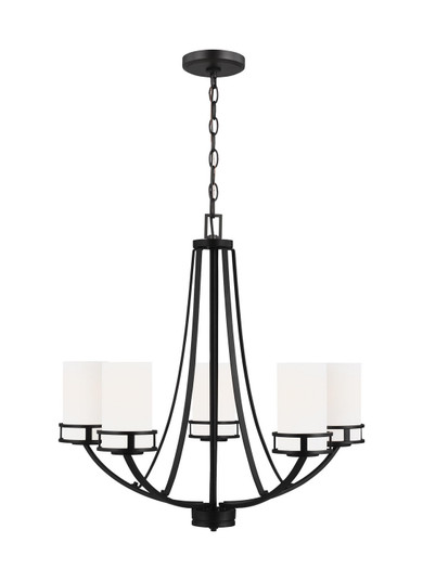 Robie Five Light Chandelier in Midnight Black (1|3121605EN3-112)