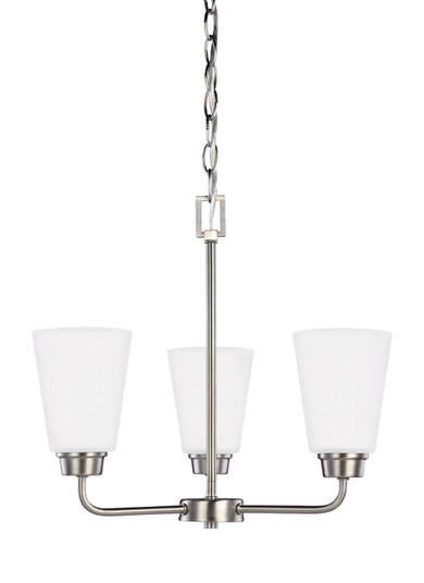 Kerrville Three Light Chandelier in Brushed Nickel (1|3115203-962)