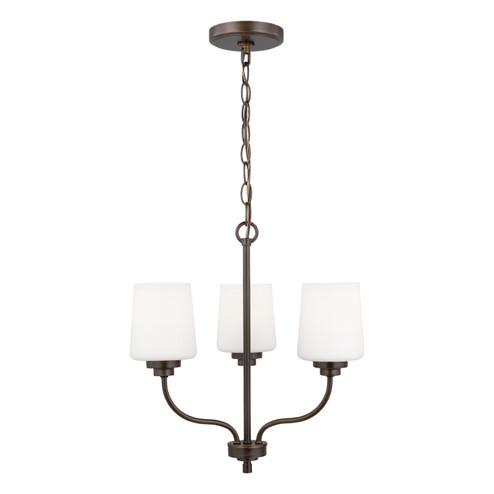 Windom Three Light Chandelier in Bronze (1|3102803EN3-710)