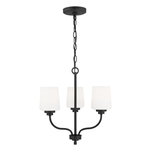 Windom Three Light Chandelier in Midnight Black (1|3102803EN3-112)