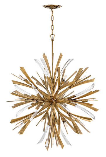 Vida LED Chandelier in Burnished Gold (138|FR40905BNG)