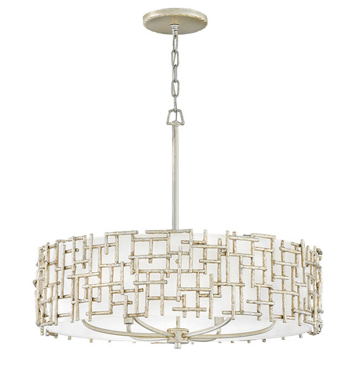 Farrah LED Chandelier in Silver Leaf (138|FR33104SLF) Farrah LED Chandelier in Silver Leaf (138|FR33104SLF)