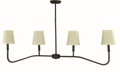 Heidelberg Four Light Island Chandlier in Iron (8|5684 IRON)