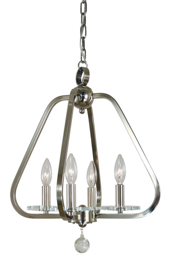 Triangulum Four Light Mini-Chandelier in Polished Nickel (8|5514 PN)