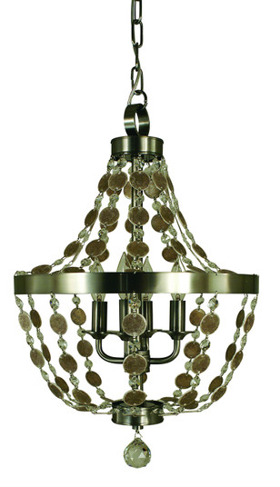 Naomi Four Light Chandelier in Antique Brass (8|4484 AB)