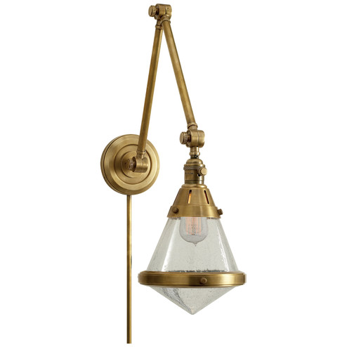 Gale One Light Wall Sconce in Hand-Rubbed Antique Brass (268|TOB 2156HAB-SG)