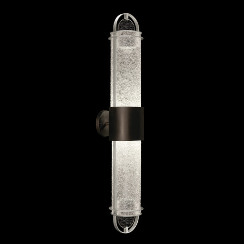 Bond LED Wall Sconce in Black & Silver/Diamond Blanket (48|926450-11ST)