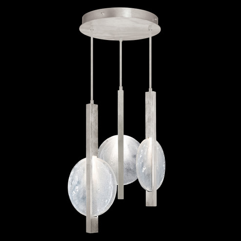 Selene LED Pendant in Silver/White Glass (48|922640-4ST)