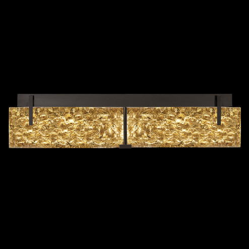 Terra LED Bath Bar in Black/Gold Leaf Glass (48|913450-12ST)