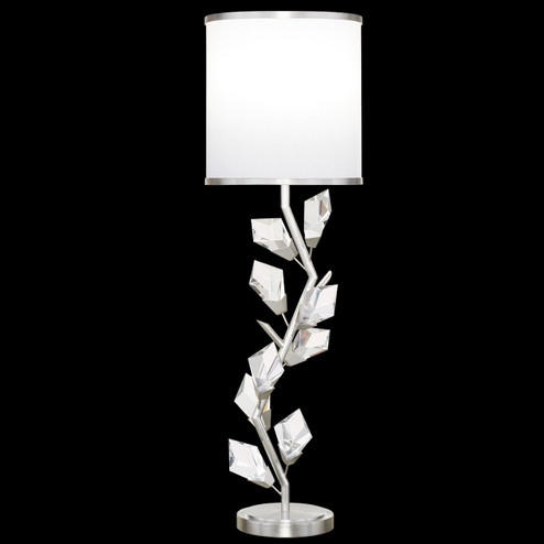 Foret One Light Console Lamp in Silver Leaf w/White Shade (48|908815-1ST)