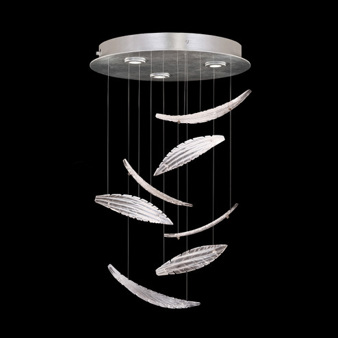 Elevate LED Pendant in Silver/White ''Plumes'' (48|895640-121ST)