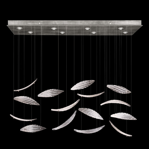 Elevate LED Pendant in Silver/White ''Plumes'' (48|894840-122ST)