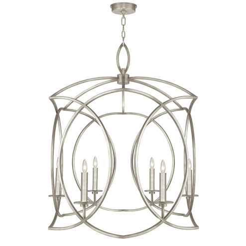 Cienfuegos Six Light Chandelier in Silver Leaf w/No Shades (48|889840-SF4)