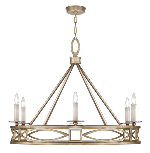 Cienfuegos Six Light Chandelier in Gold Leaf w/No Shades (48|887640-SF3)