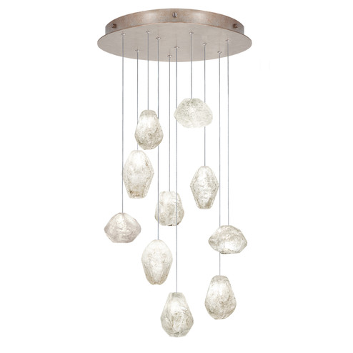 Natural Inspirations LED Pendant in Gold w/Clear Quartz Glass Drops (48|863540-23LD)
