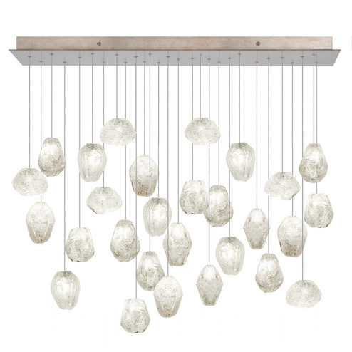 Natural Inspirations LED Pendant in Gold w/Clear Quartz Glass Drops (48|853640-23LD)