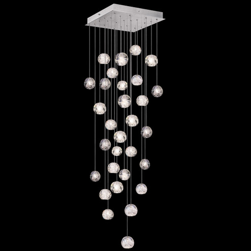 Natural Inspirations LED Pendant in Silver w/Nebula Glass Drops (48|853540-106LD)