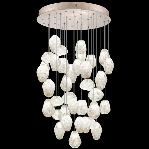 Natural Inspirations LED Pendant in Gold w/Clear Quartz Glass Drops (48|853440-23LD)