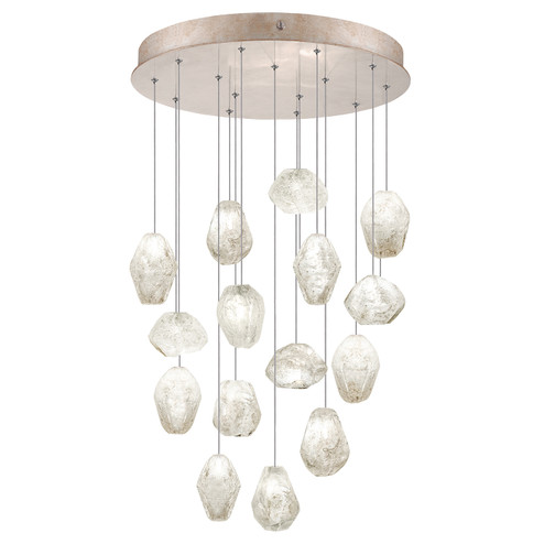 Natural Inspirations LED Pendant in Gold w/Clear Quartz Glass Drops (48|853140-23LD)