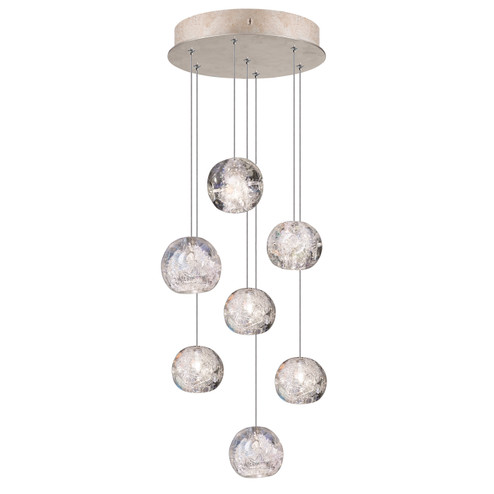 Natural Inspirations LED Pendant in Gold w/Nebula Glass Drops (48|852640-206LD)