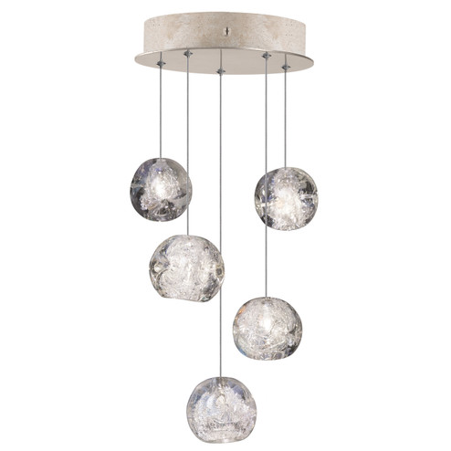 Natural Inspirations LED Pendant in Gold w/Nebula Glass Drops (48|852440-206LD)