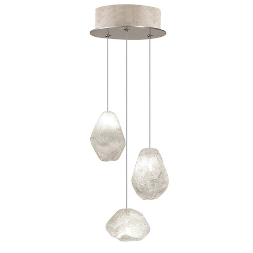 Natural Inspirations LED Pendant in Gold w/Clear Quartz Glass Drops (48|852340-23LD)