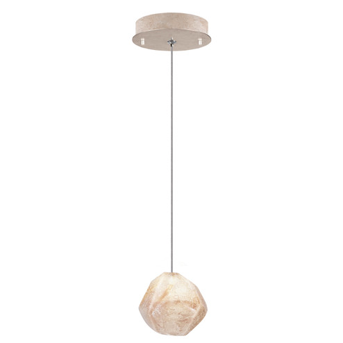 Natural Inspirations LED Drop Light in Gold w/Natural Quartz Glass Drop (48|852240-20LD)
