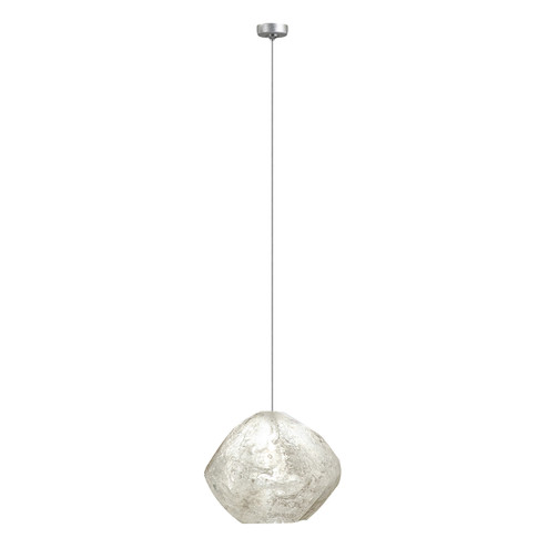 Natural Inspirations LED Drop Light in Silver w/Clear Quartz Glass Drop (48|851840-16LD)
