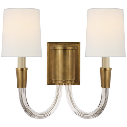 Vivian Two Light Wall Sconce in Hand-Rubbed Antique Brass (268|TOB 2033HAB-L)