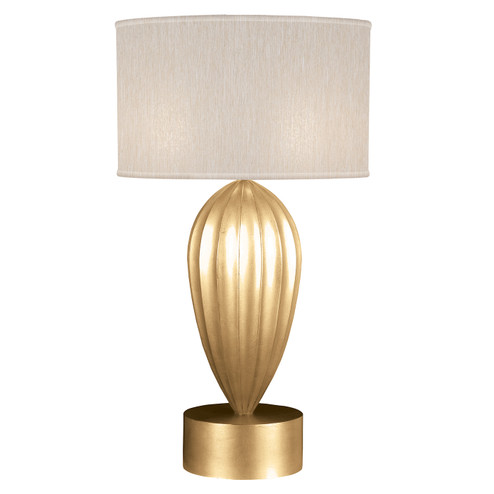 Allegretto One Light Table Lamp in Gold Leaf w/Champagne Fabric Shade (48|793110-SF33)