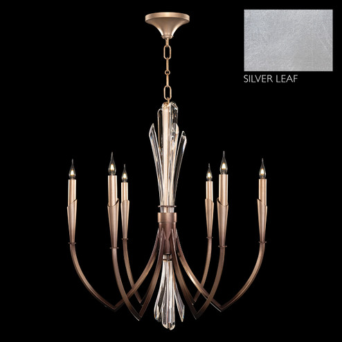 Trevi Six Light Pendant in Silver Leaf (48|782540-1ST)