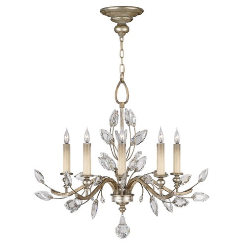 Crystal Laurel Five Light Chandelier in Silver (48|753040ST)