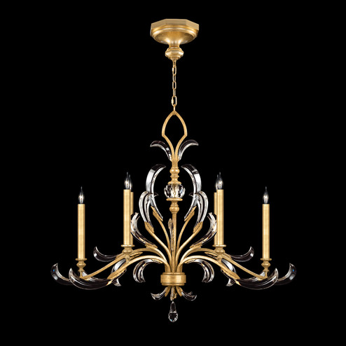 Beveled Arcs Six Light Chandelier in Gold Leaf (48|739240-SF3)