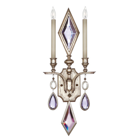 Encased Gems Two Light Wall Sconce in Silver (48|729050-1ST) Encased Gems Two Light Wall Sconce in Silver (48|729050-1ST)