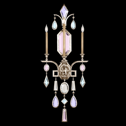 Encased Gems Three Light Wall Sconce in Silver (48|726950-1ST)
