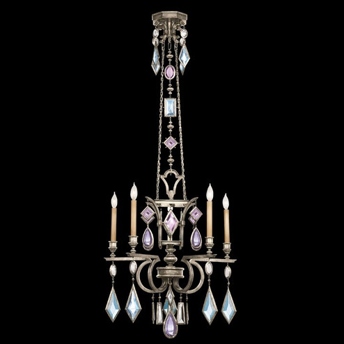Encased Gems Five Light Chandelier in Silver (48|719440-1ST)